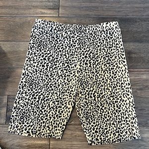 Adika cheetah biker shorts